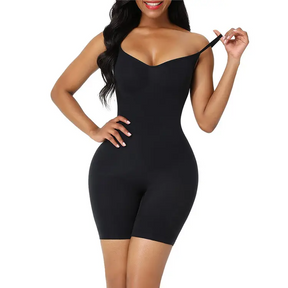 Seamless Shapewear Women With Tight-Fitting Butt-lifting Tummy-Control Waist-Slimming Elastic Straps Body-Enhancing One-Piece Lingerie to Optimize Curves