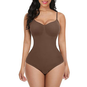 Seamless Shapewear Women With Tight-Fitting Butt-lifting Tummy-Control Waist-Slimming Elastic Straps Body-Enhancing One-Piece Lingerie to Optimize Curves